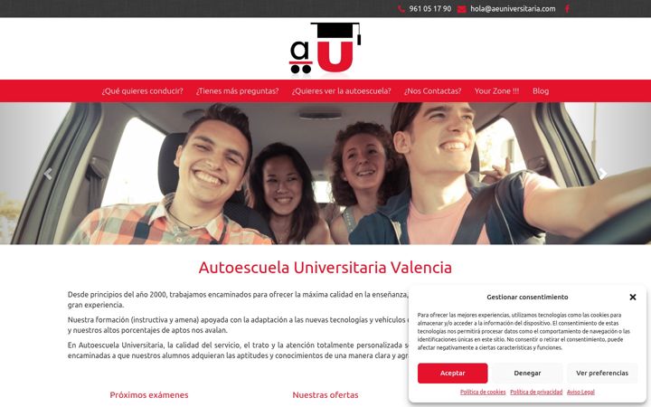 Screenshot of aeuniversitaria.com