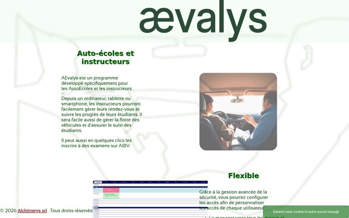 Screenshot of aevalys.be