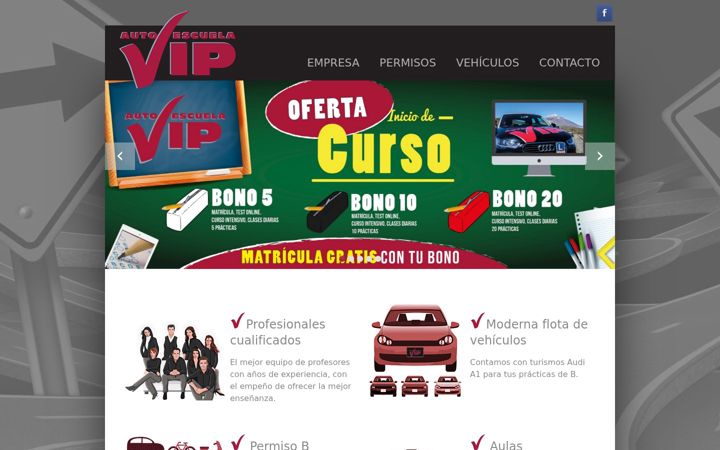 Screenshot of aevip.es