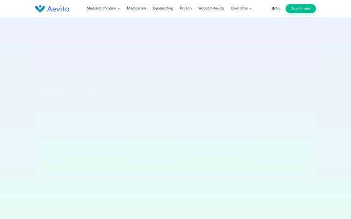 Skærmbillede af aevita.com