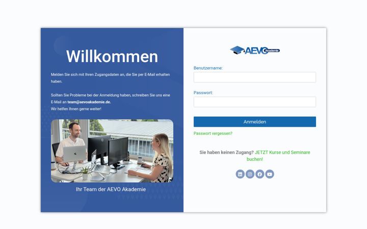 Screenshot of aevo.academy