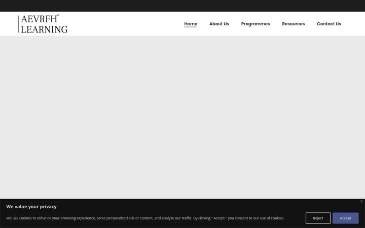 Skærmbillede af aevrfhlearning.com