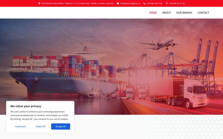 Screenshot of aevumglobal.es