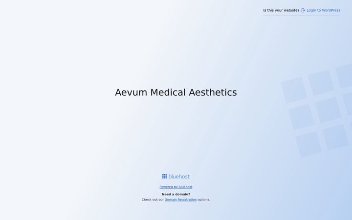 Screenshot of aevummedicalaesthetics.co.uk