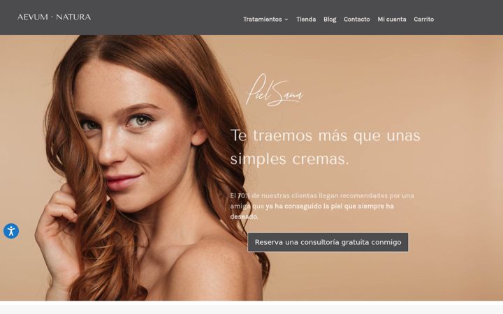 Screenshot of aevumnatura.com
