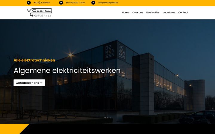 Screenshot of aewvangestel.be