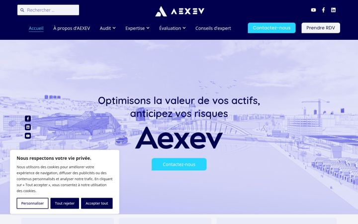 Skærmbillede af aexev-conseils.com