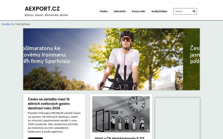 Captura de ecrã de aexport.cz