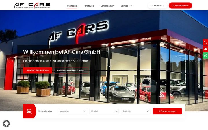 Screenshot of af-cars.com
