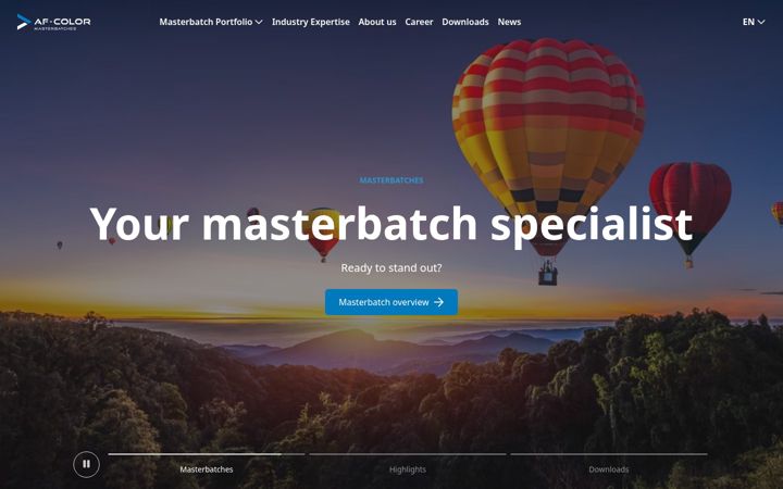 Screenshot of af-color.com