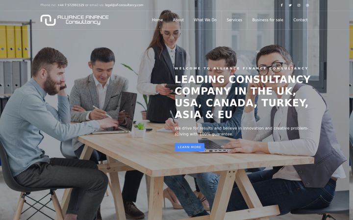 Screenshot of af-consultancy.com