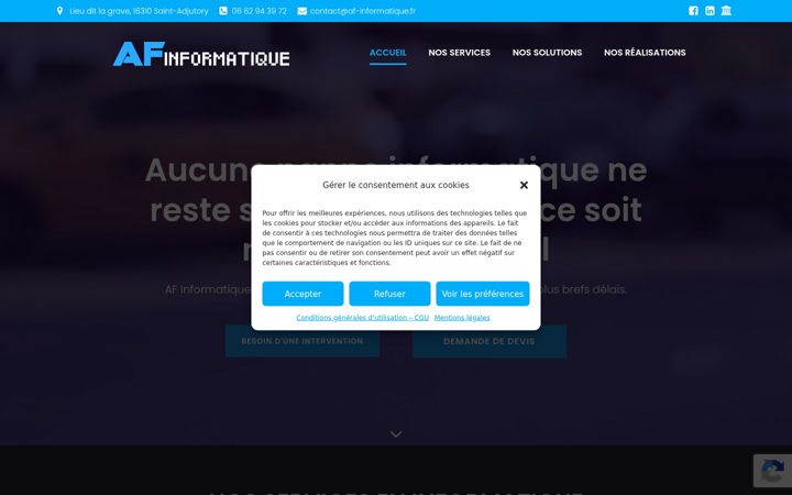 Screenshot of af-informatique.fr