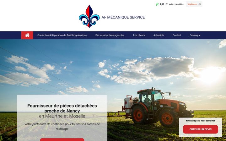 Screenshot of af-mecanique-service.fr