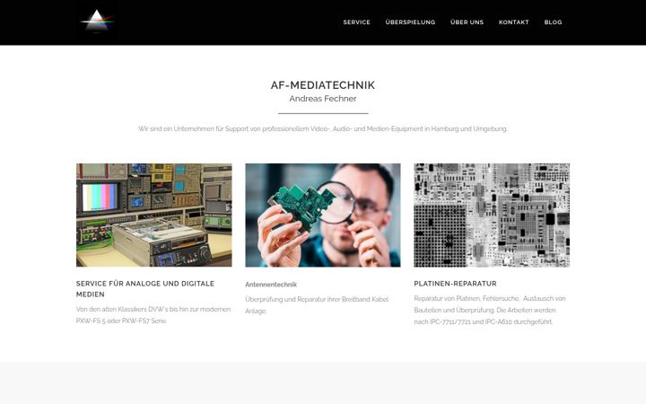 Skjermbilde av af-mediatechnik.de