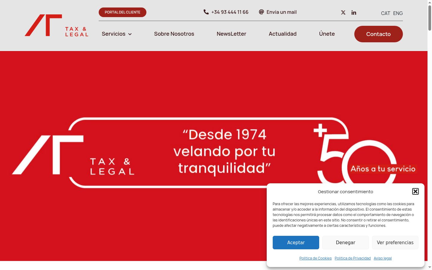 Screenshot van de toestemmingsbanner zoals getoond vóór enige interactie