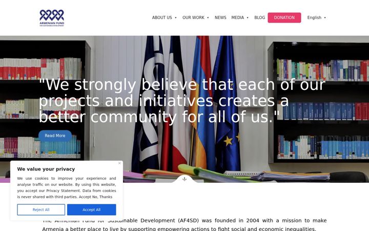 Screenshot van af4sd.org
