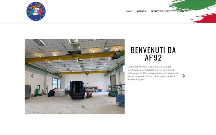 Screenshot van af92service.it