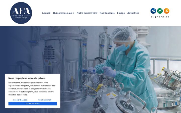 Screenshot of afa-assur.fr