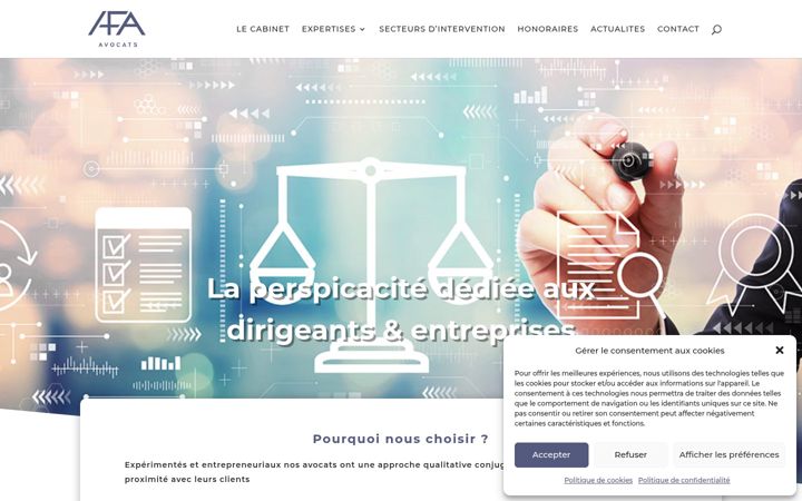 Screenshot of afa-avocats.eu