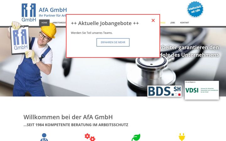 Screenshot of afa-gmbh.info