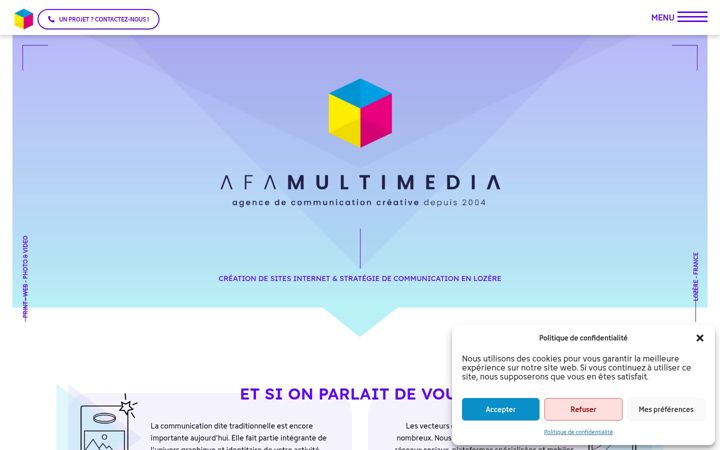 Screenshot ta' afa-multimedia.com