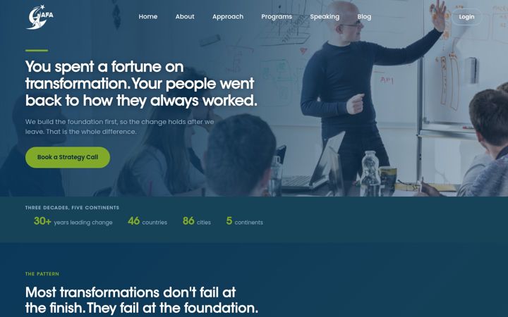 Screenshot of afa-partners.com
