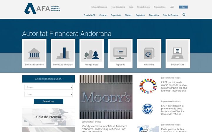 Screenshot of afa.ad