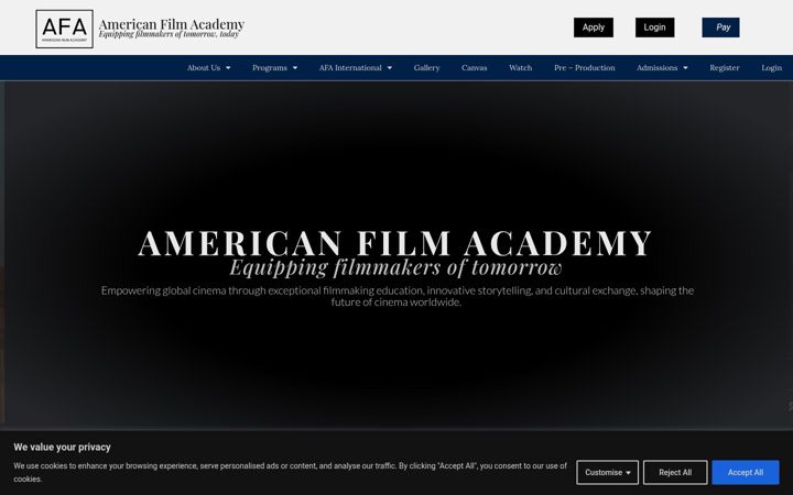 Screenshot of afa.education