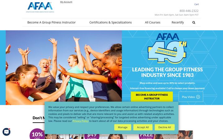 Screenshot of afaa.com