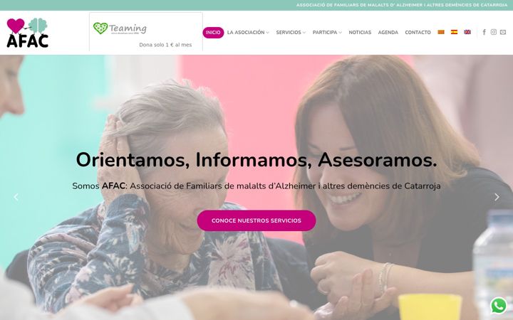 Screenshot of afacatarroja.org