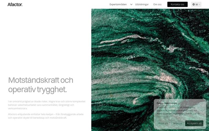 Screenshot of afactor.se