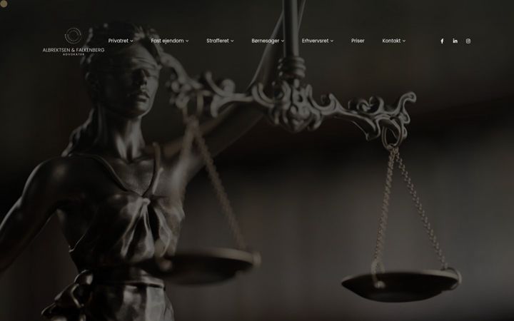 Screenshot of afadvokater.dk