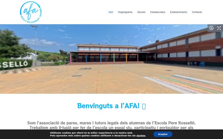 Screenshot of afaescolapererossello.cat