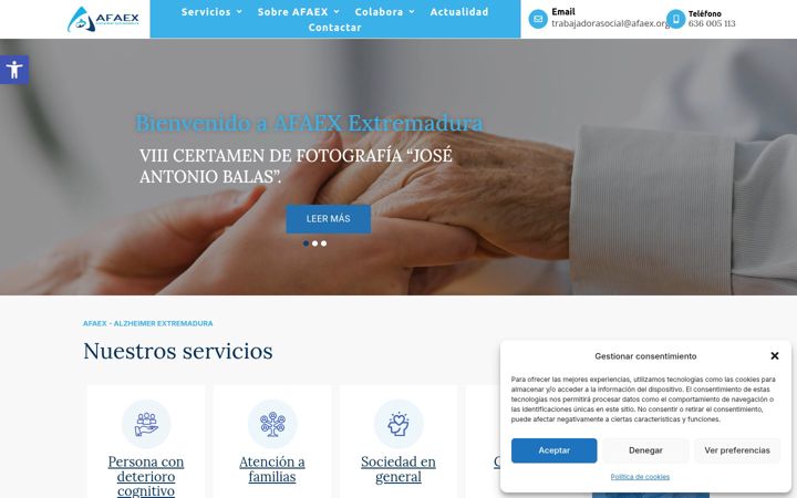 Screenshot von afaex.org