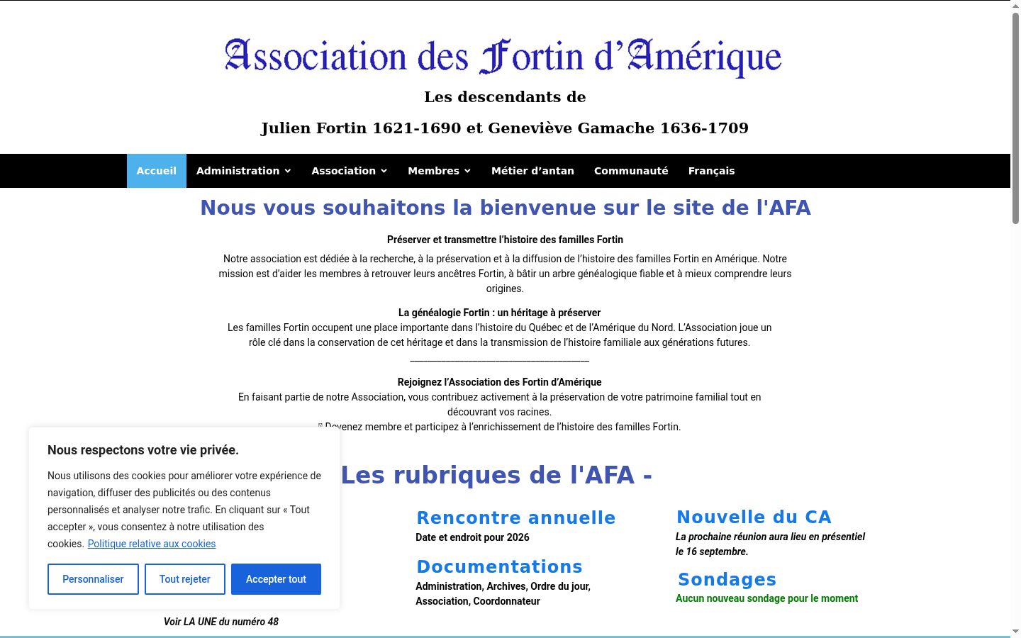 Screenshot van de toestemmingsbanner zoals getoond vóór enige interactie