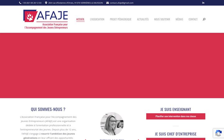 Screenshot of afaje.fr