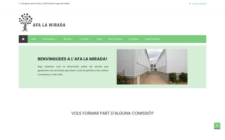 Screenshot of afalamirada.cat