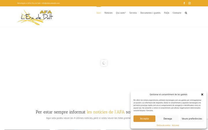 Skærmbillede af afaleradedalt.com