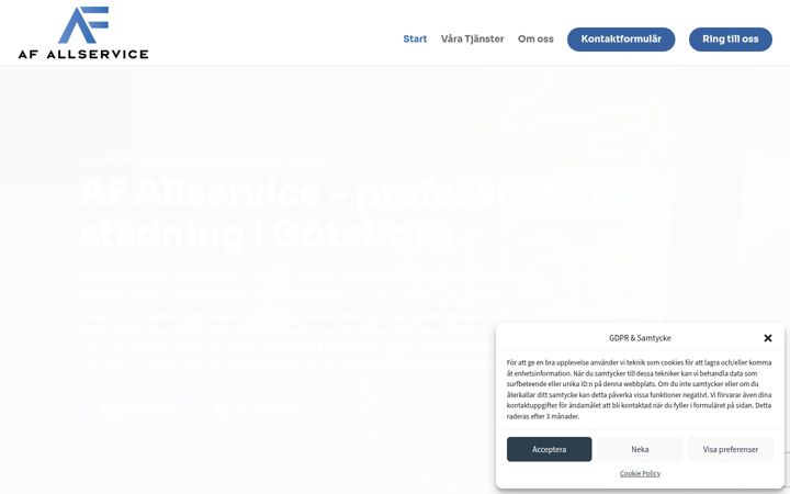 Screenshot of afallservice.se