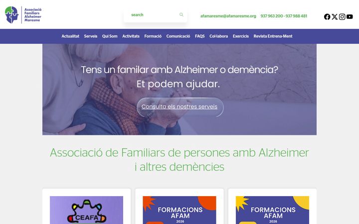 Screenshot of afamaresme.org