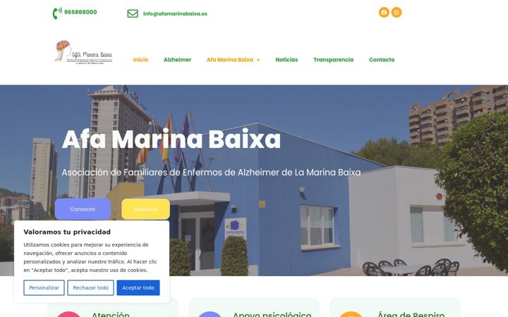 Screenshot of afamarinabaixa.es