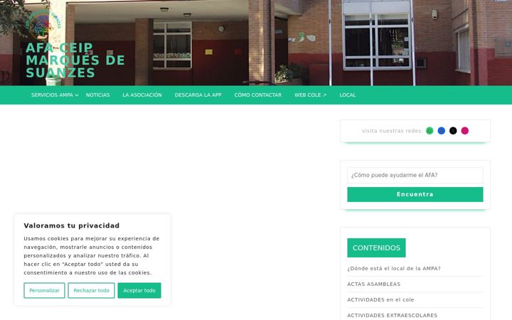 Screenshot of afamarquesdesuanzes.org
