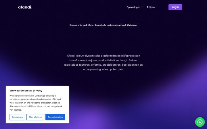 Screenshot of afandi.be