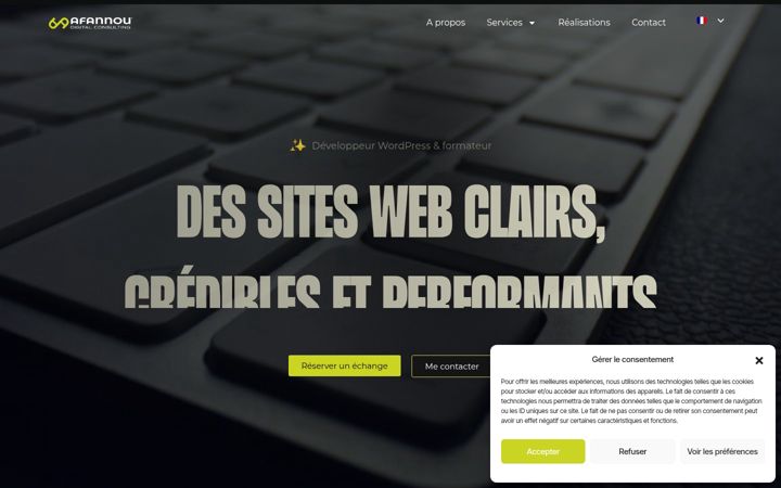 Skærmbillede af afannoudigitalconsulting.com