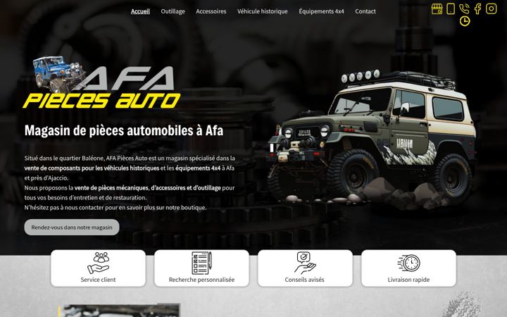 Screenshot of afapiecesauto.fr
