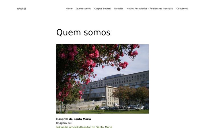 Screenshot of afapsi.pt