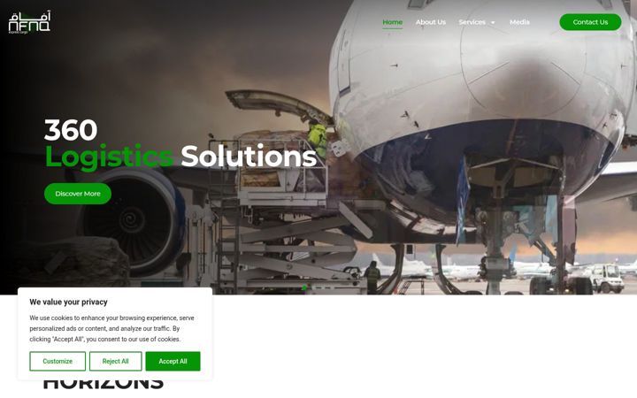 Screenshot of afaq-express.com