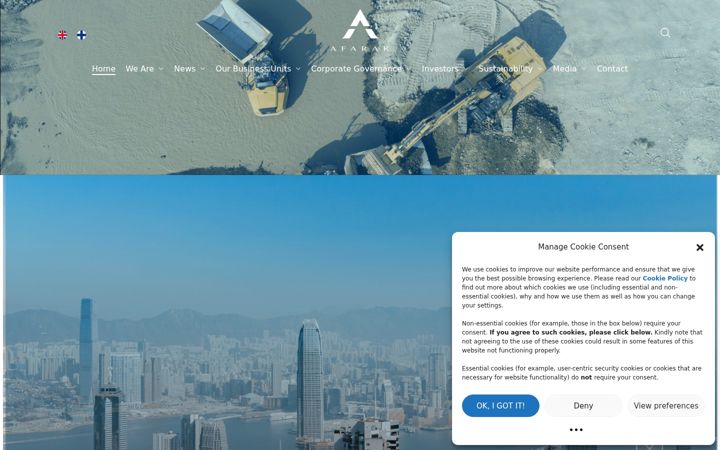 Screenshot of afarak.com