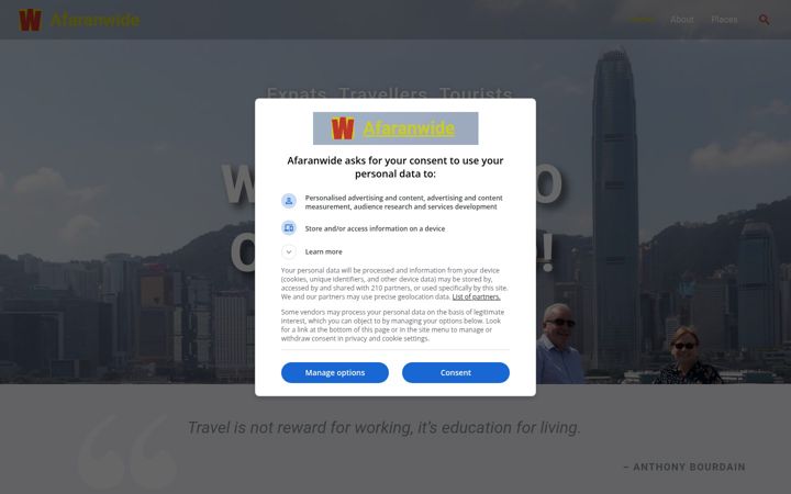Screenshot του afaranwide.com