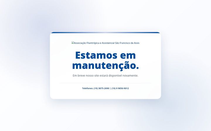 Screenshot of afasaofranciscodeassis.org.br